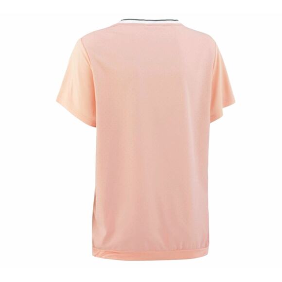 Kari Traa Rong Tee Workout Short Sleeve Top Womens Sz XL Peach Pink Crewneck - Picture 3 of 16